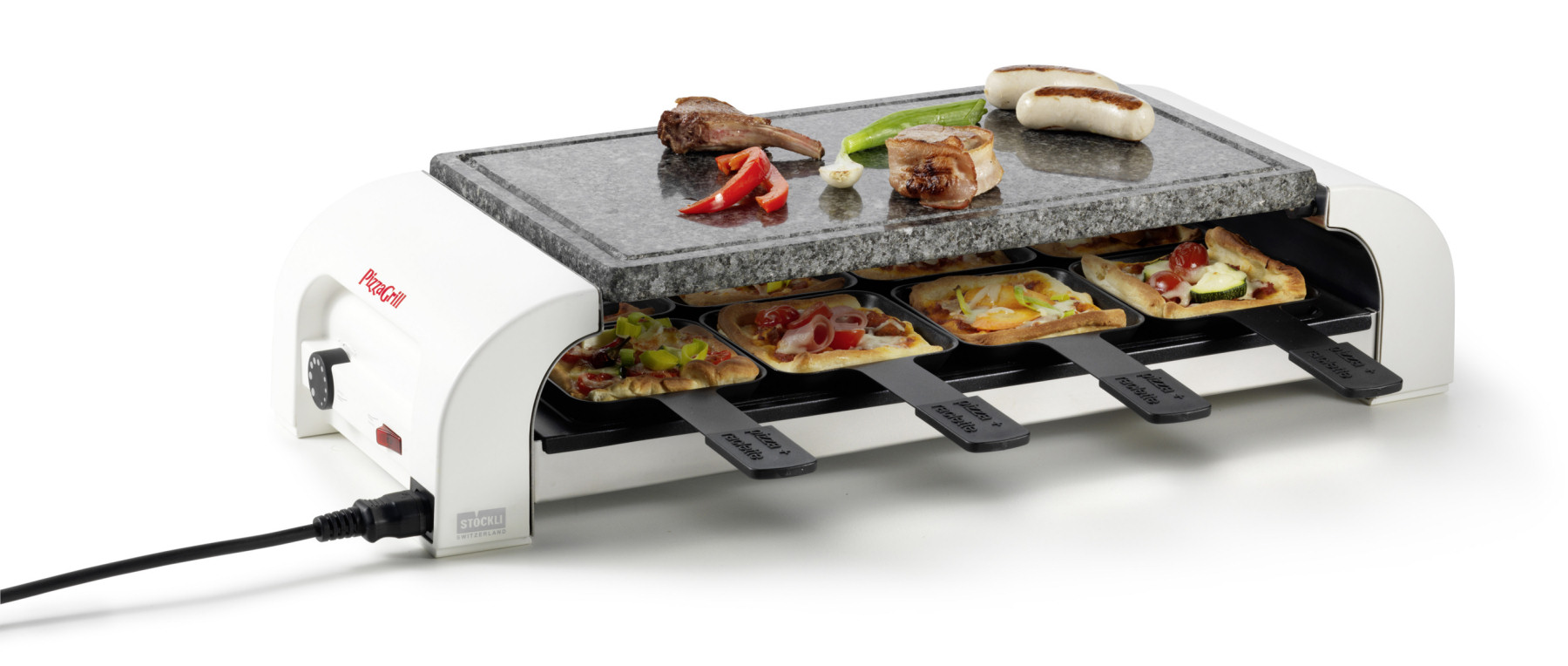 Appareil à raclette – « Stockli Hot´Stone for 8 »