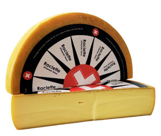 Raclette švýcarských sýrařských mistrů - AU LAIT CRU 3 kg (půl bochníku)