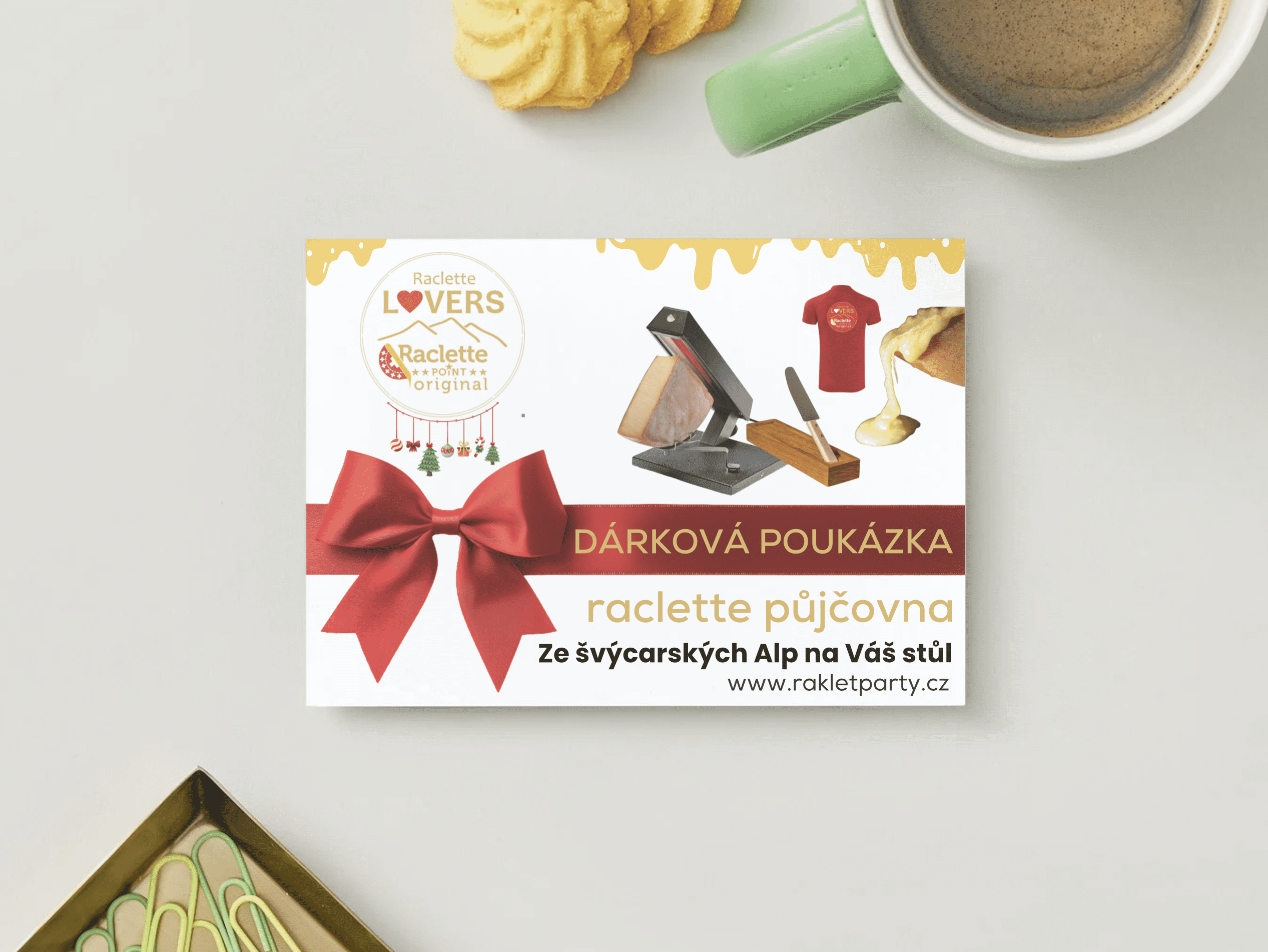 Dárková poukázka - Raclette půjčovna MINI - na víkend (3 dny)