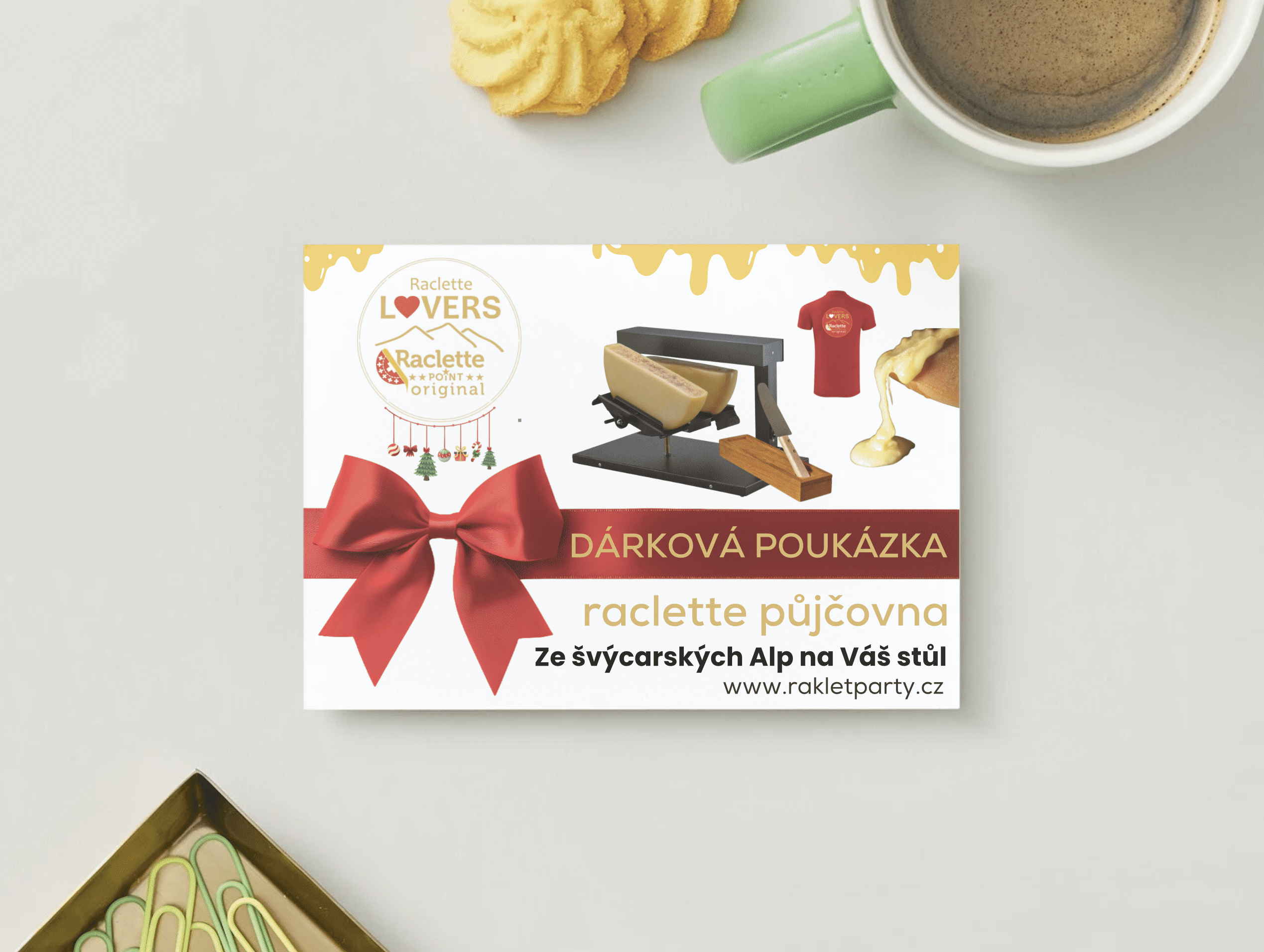 Dárková poukázka - Raclette půjčovna KLASIK - na víkend (3 dny)